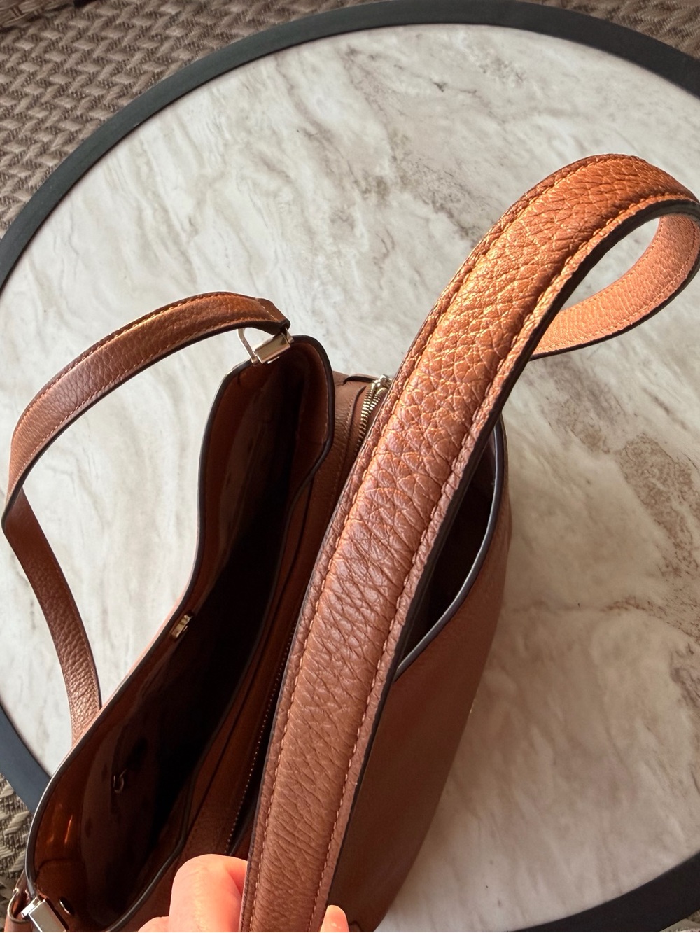 Kate Spade Leila Medium Triple Compartment Shoulder Bag (Warm Gingerbread) - Picture 5 of 12